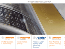 Tablet Screenshot of daetwyler-usa.com